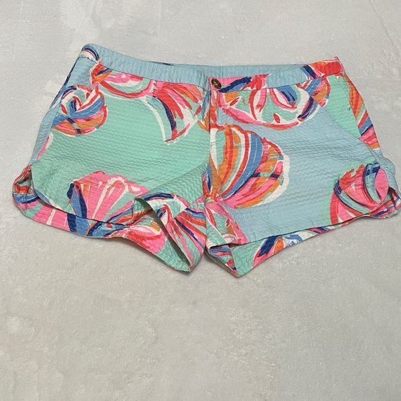 Lilly Pulitzer Pastel Adie Patterned Shorts Sz 2 - Picture 9 of 9